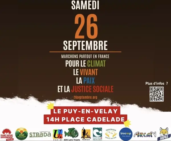 26 septembre: marchons ensemble ! 